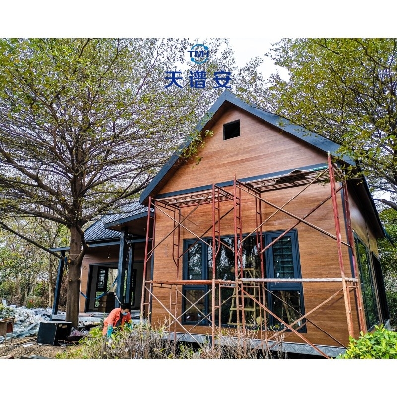 에너지 절감 설계 가벼운 철제 기일 합성 벽 철강 구조 유럽 및 미국 스타일 빌라