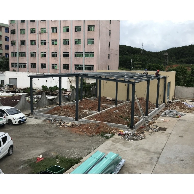중국은 금속 창고에 대한 철강 구조물 건설 재료를 제조합니다. 금속 창고 건물, 세 개의 증거 창고